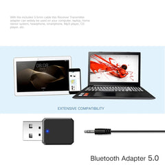 KN318 Bluetooth 5.1 Audio Receiver AUX USB Dual Output Stereo Car Hands-free Call Wireless Adapter Video Receiver Audio Adapter