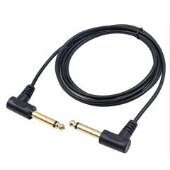 Gold plated Double Right Angle male to Male TS 6.35mm Audio Line Cable 90 Degree 6.35 Audio Cable Cord for Guitar amplifier 6.35