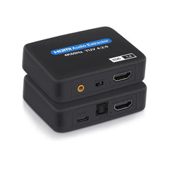 HDMI-compatible Audio Extractor 4K X 2K HDMItoHDMI Optical TOSLINK SPDIF + 3.5mm Stereo Extractor Audio Splitter with usb cable