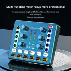 Gaming Audio Mixer,Streaming 4-Channel RGB Mixer with XLR Microphone Interface,for Game Voice,Podcast,AmpliGame SC3