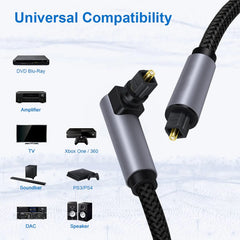 90 Degree HIFI Digital Optical Audio Cable Toslink SPDIF Coaxial Cable  Adapter for Amplifiers Blu-ray Xbox 360 PS4 Soundbar