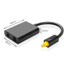 Toslink Splitter 1 in 2 Out Optical Audio Splitter Cable Digital Optical Cable SPDIF Optical Audio Distributor For Multimedia