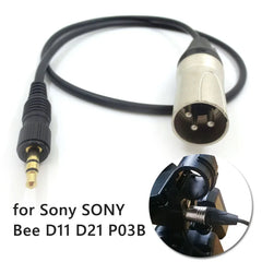 3.5mm Splitter Audio Cable 3 Pin for Sony UWP D11 D21 P03B Sound Recording Equipment Recording Wireless Microphone Accessories