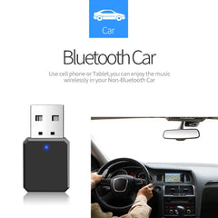 KN318 Bluetooth 5.1 Audio Receiver AUX USB Dual Output Stereo Car Hands-free Call Wireless Adapter Video Receiver Audio Adapter