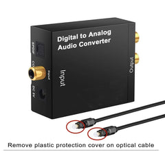 Nku DAC Digital to Analog Audio Converter Optical SPDIF Toslink Coaxial Input to L/R RCA 3.5mm Jack Headphone Amplifier Output