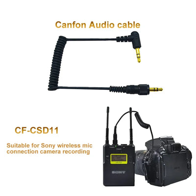 CF-CSD11 Compatible with Sony Sennheiser Wireless Microphone Audio Output to Camera Recording Audio Cable