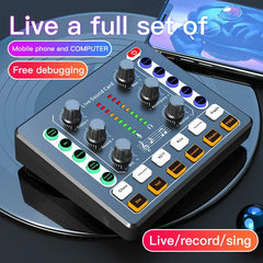 Gaming Audio Mixer,Streaming 4-Channel RGB Mixer with XLR Microphone Interface,for Game Voice,Podcast,AmpliGame SC3