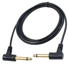 Gold plated Double Right Angle male to Male TS 6.35mm Audio Line Cable 90 Degree 6.35 Audio Cable Cord for Guitar amplifier 6.35