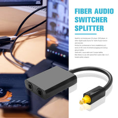 Toslink Splitter 1 in 2 Out Optical Audio Splitter Cable Digital Optical Cable SPDIF Optical Audio Distributor For Multimedia