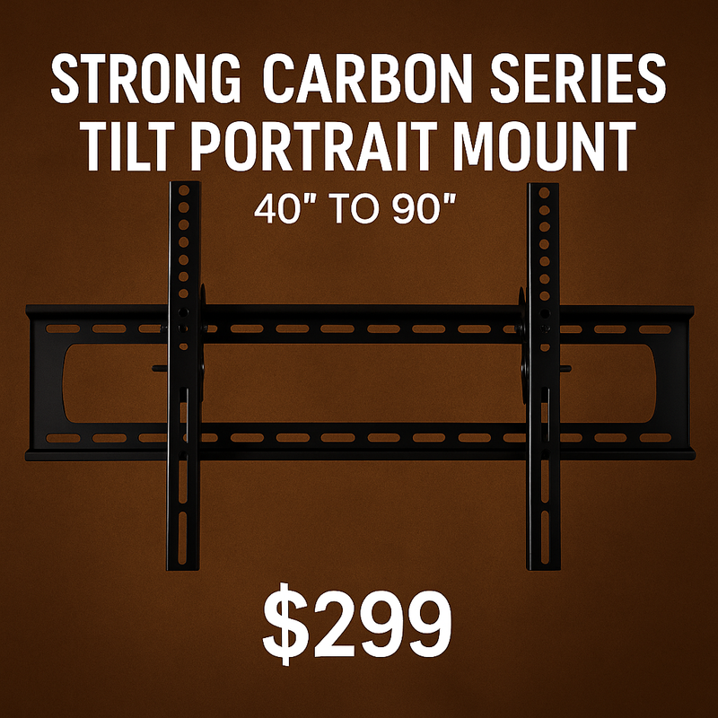 “Strong Carbon Tilt Wall Mount Heavy-Duty Support for 40'' to 90'' Outdoor TVs” Only Available with TV Purchase